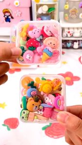 Eatkit 3D Stiker Kartun Lucu Manik Tempel Botol Minum Karakter Esthetic Stiker Timbul Aksesoris