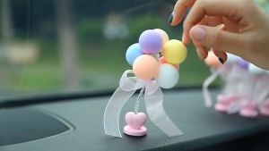 [🇵🇭 24h Delivery] Dollyy Car Ornaments Nodding Ball oon Car Toys Shaking DIY Interior Decorations Creative Cute Colorful Dashboard Decor Spring For Women Girls Gifts PRELOVED