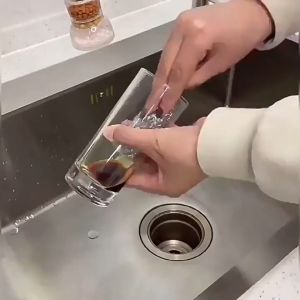 Bàn chải silicon vệ sinh ly cốc cán cầm dài -Aeneas Shop