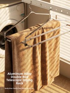YOULEJU | Adjustable Foldable Aluminum Clothes Drying Rack