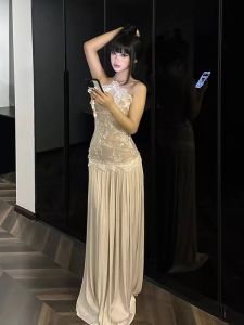 CHANGTONG | Elegant Off-Shoulder Lace Fairy Dress