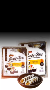Tokinori Halal Roasted Sushi Nori Korea 50 Lembar - Lembaran Rumput Laut untuk Kimbab