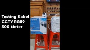 Kabel Coaxial RG59 + Power Panjang Kabel 300 Meter Kabel Coaxial CCTV RG59 + Power