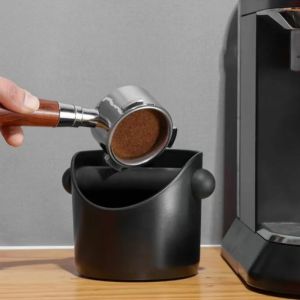 2pcs Coffee Knock กล่องชุดกาแฟบดถังขยะสําหรับเคาน์เตอร์เก็บ Coffee Grounds ที่ถอดออกได้ Knock Bar Espresso อุปกรณ์เสริม