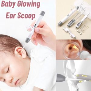 Baby Ear Cleaner Spoon Wireless Charging LED Flash Cleaning Earwax for Children