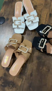 Sendal selop cewek Sandal Flat Wanita Motif Pita Bunga Candy Cantik
