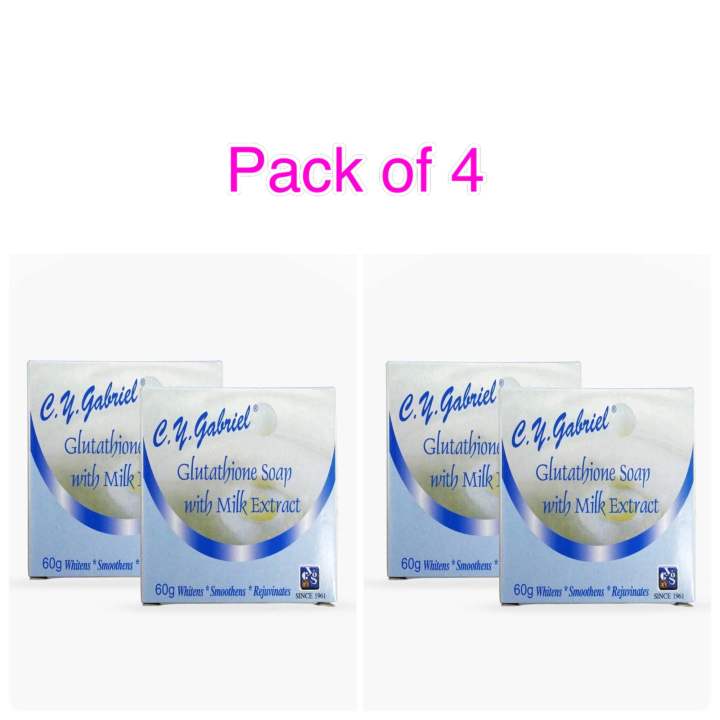 cy gabriel glutathione soap CY Gabriel Glutathione Soap with Milk Extract 60g Garrison Home Soap - Lazada