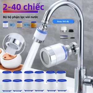 Bộ Lọc Vòi Máy Lọc Nước Loại Bỏ Clo Kim Loại Nặng Bằng Bông PP Nhà Bếp Phòng Tắm Bộ Chuyển Đổi Để Lọc