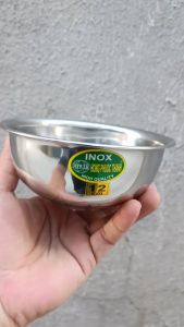 Bát Inox Đựng Nước Spa Bát Inox Spa Đường Kinh 12cm