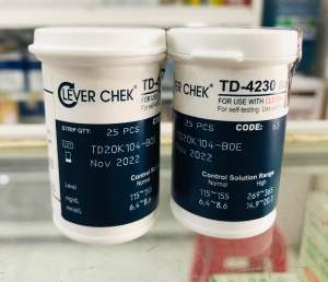 Que thử tiểu đường clever chek TD -4230 (date mới nhất)