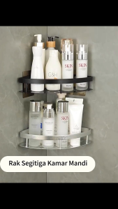 SUS 304 Rak kamar mandi Rak sudut stainles steel Rak sabun shampoo Dinding Rack Tempat Sabun Bumbu