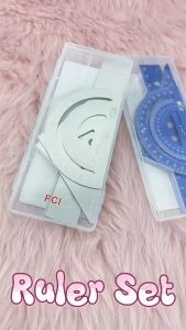 FCI 4 in 1 Alloy Ruler/Measurement Set with Five Available Color Variants Sold 4pcs per set for school and office Supply