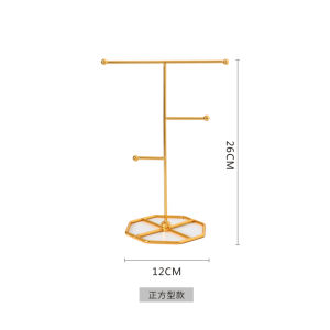 Detachable Necklace Earring Ring Jewelry Display Stand Storage Rack Holder Iron Material Scandinavian Style Bedroom Organizer