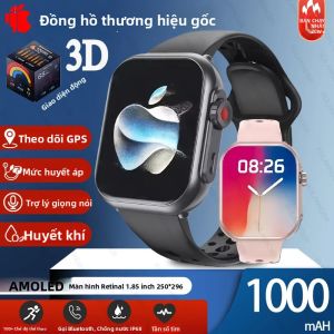 Đồng Hồ Thông Minh Huawei Xiaomi 2025 Mới Màn Hình AMOLED HD Cảm Ứng Toàn Phần 1.85 Inch Chống Nước IP68 Hỗ Trợ Gọi Bluetooth Dành Cho Nam Và Nữ