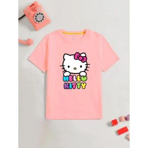Atasan kaos anak perempuan hello kitty buat usia 2-10 tahun