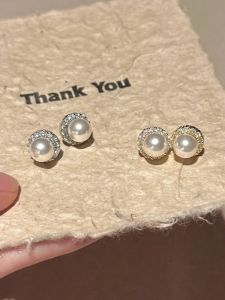 ต่างหูไข่มุกเงินแท้ 925 สำหรับผู้หญิง สไตล์หรูหรา ไฮเอนด์ เครื่องประดับแฟชั่น ต่างหูไข่มุกสไตล์เกาหลี ต่างหูแบบใหม่ 2024