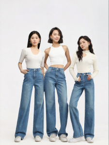 HIPPIE MISS | Custom Height Hipster Style Flare Jeans Trousers