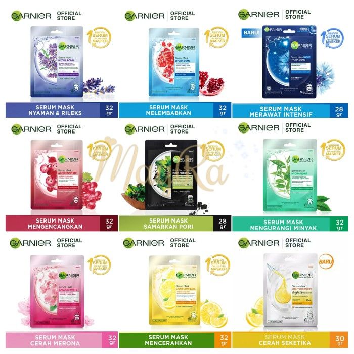 [BPOM] Garnier Serum Hydrabomb Mask Sheet All Variant