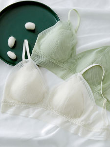 Áo Ngực Lụa Tơ Tằm Gợi Cảm Kiểu Pháp Cho Nữ Áo Ngực Ren Lưới Thoáng Khí Không Dây Vai Mỏng Áo Ngực Lụa Tơ Tằm