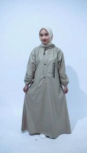 Mantol gamis syari jas hujan muslimah bahan PVC tebal anti rembes