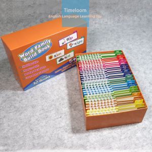 Cross-Border English Enlightenment Word Family Build Block Flashcard Rhyming Word Reading Early Education Intelligent Toy for Kids