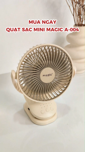 Quạt tích điện Magic A-004 pin 2600mAh công suất 8.5W bảo hành 12 tháng