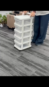 3/4/5 Tier Kitchen Bathroom Multi-layer Stand Mobile Storage Rack Snack Shelf Bathroom Storage Organizer Household Utility Cart