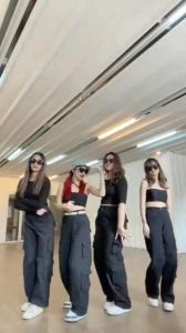 VHELO MULTI POCKET CARGO PANTS - CELANA LOOSE WANITA BOYFRIEND - CELANA CARGO PANJANG WANITA - CELANA PANJANG WANITA KOREAN STYLE