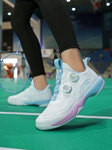 Professional Badminton Shoes for Men And Women with Carbon Board Anti-Slip Shock Absorption Training Sports Shoes for Teens