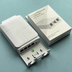 Outdoor Waterproof POE Extender 4 Port Network Switch Repeater 4 Port POE Repeater 10/100Mbps For PoE Switch NVR IP Camera