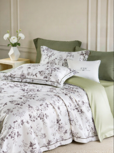 FUANNA (富安娜) | Bộ Drap Satin 2 Sợi Bông Dài Cao Cấp 100s