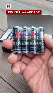 Bộ 2 vỉ pin tiểu AA 1.5V ABC Made In Indonesia dùng cho đồ chơi remote đồng hồ
