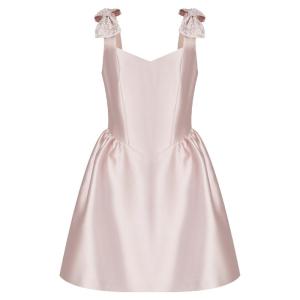 TAMMY TANGS | Sugar Power Princess Style Satin Ball Gown Dress With Sashes High Waist A-Line Skirt Sleeveless Back Zipper For Women