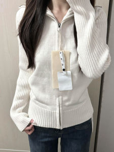 LIRUSHAN | Korean Style White Spring Sweater Coat
