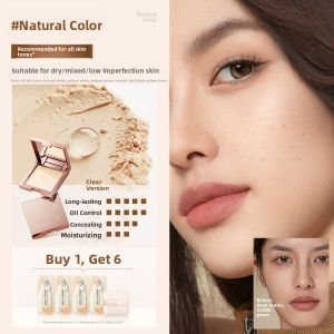RUYI | Matte Focus Powder Compact Long-Lasting Oil-Control Concealing Water-Resistant Sweat-Resistant Powder