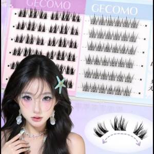 VelvetLash【Local Stock】36 Clusters Glue-free False Eyelashes Lightweight Segmented Natural Curl Self-adhesive Upper Eyelashes For Beginner