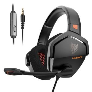 Nubwo | NUBWO N16 Gaming Headset Noise Canceling Mic Stereo Comfortable Design for PS5 PS4 Xbox One Switch PC Laptop and Mac