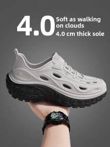 Mens Outdoor Summer Slip-On Shoes Anti-Slip Deodorant Water Shoes Breathable Sport Style EVA Material Youth And Middle-Aged Suitable