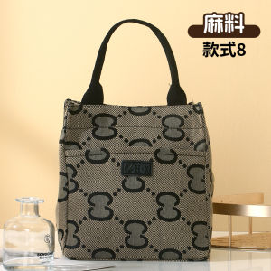 Fashionable Canvas Handbag 2026 New Style Commuter Mommy Bag Casual Simple Style Womens Bag Soft Handle Zipper Closure Commuter Friendly