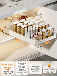 SHENGHUOXUANYAN | Pull-out Organizer Rack Deep Storage