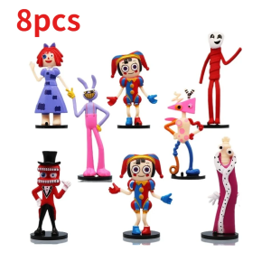 Bandai | 8PCS-THE AMAZING DIGITAL CIRCUS Model Toy Hobbies Cartoon Art AccessoriesReward Anime Gifts For Children Cartoon