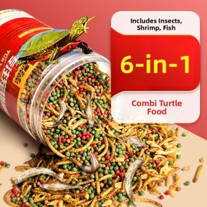 MONLEYTA | Universal Turtle Feed For Small Turtles Brazilian Turtles Grass Turtles Pellet Type Special Food Grain Dried Shrimp