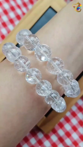 Super Rare Collection Grade Natural Himalayan Clear Quartz Azeztulite Bracelet