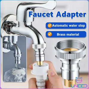 Washing Machine Faucet Adapter Nozzle 1/2" Full-automatic Anti-Falling Water Stop Valve No Warranty