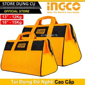 13-16" Túi đựng đồ nghề INGCO  túi bên ngoài và 8 túi bên trong đựng nhiều loại dụng cụ & phụ kiện. HTBG28131 HTBG28161