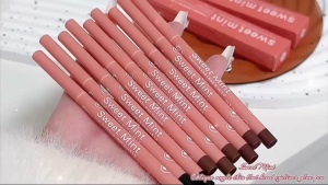 Sweet Mint Bevel Thin Flat Head Eyeliner Gel Pen Three Color Eyeliner Spot