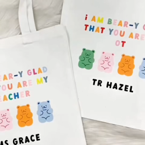 [SG Seller] Customised Teachers Day Tote Bag Gift Personalised Canvas Bag | Shopping Tote Bag | Teachers Day Gifts