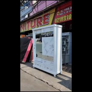 Lemari Baju Sliding 2 Pintu / Lemari Pakaian Jumbo