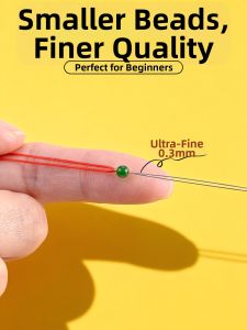 TINGGU | Extra Fine Wire for Beading with Small Holes Beads 0.2mm