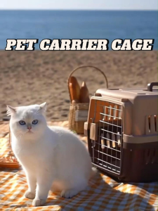 Portable Pet Carrier Cage for Cats Dogs/Large Capacity Travel Crate with Lock Door/luckyhome